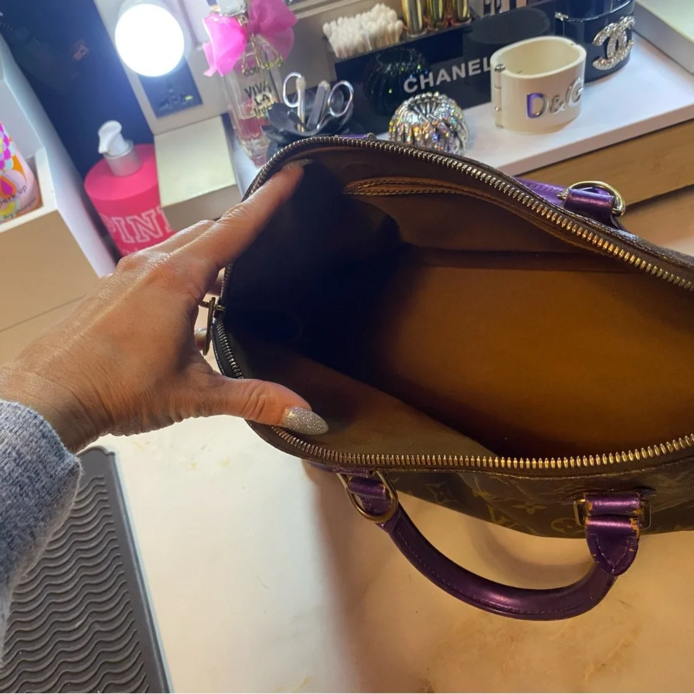 AUTHENTIC Louis Vuitton Custom Painted Alma Monogram - Picture 5 of 13